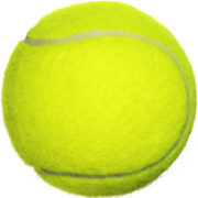 A tennis ball